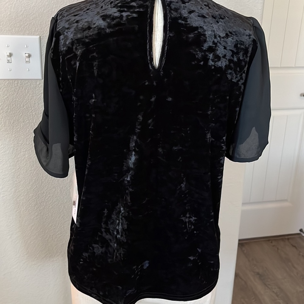 VELVET With CREPE-SLEEVED TEE